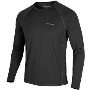 GRUNDENS Mens Long Sleeve Performance TShirt Dark Brown XXL Made in Guatemala